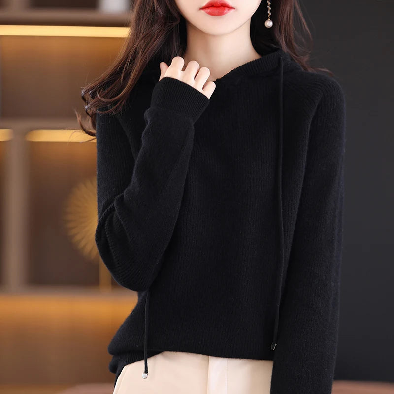 Felpa da Donna con Cappuccio Slim Fit per Stile Casual Autunnale 0