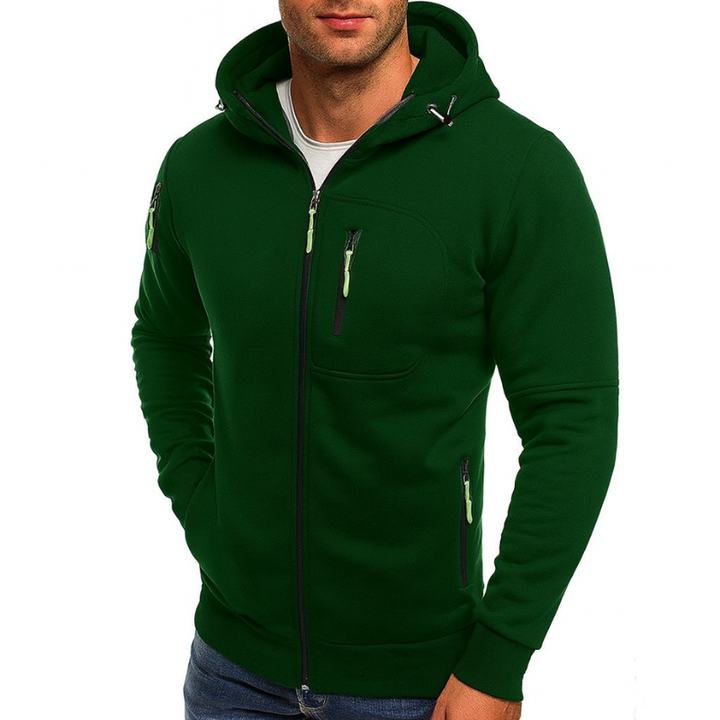 Felpa con cappuccio e zip da uomo - Stile casual e attività sportive