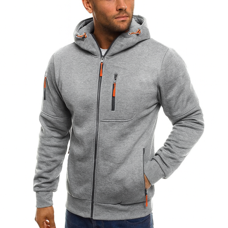 Felpa con cappuccio e zip da uomo - Stile casual e attività sportive