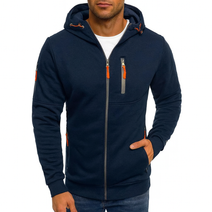 Felpa con cappuccio e zip da uomo - Stile casual e attività sportive