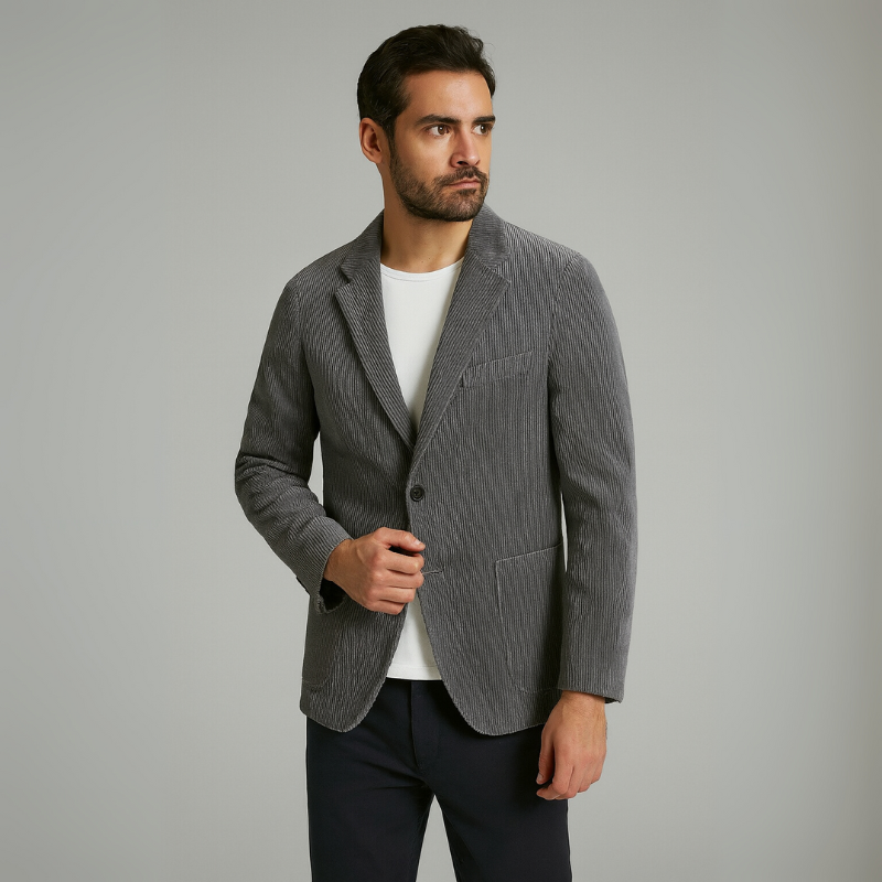 Herren Blazerjacke aus Baumwolle im Cord-Stil für formelle Anlässe und besondere Gelegenheiten