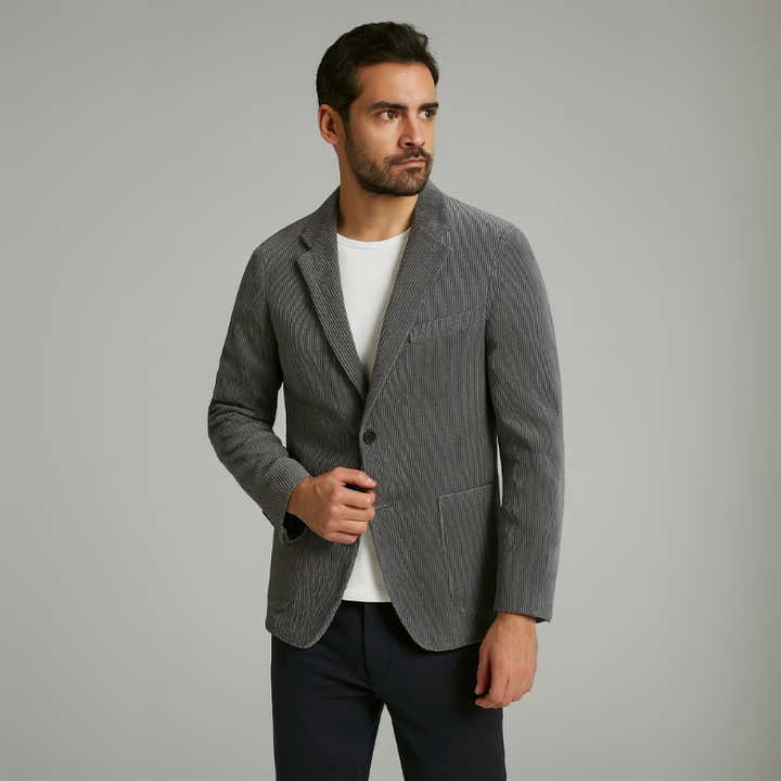 Herren Blazerjacke aus Baumwolle im Cord-Stil für formelle Anlässe und besondere Gelegenheiten