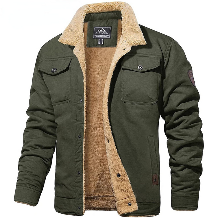 Giacca Bomber Invernale Uomo Vintage con Tasche Funzionali e Design Iconico