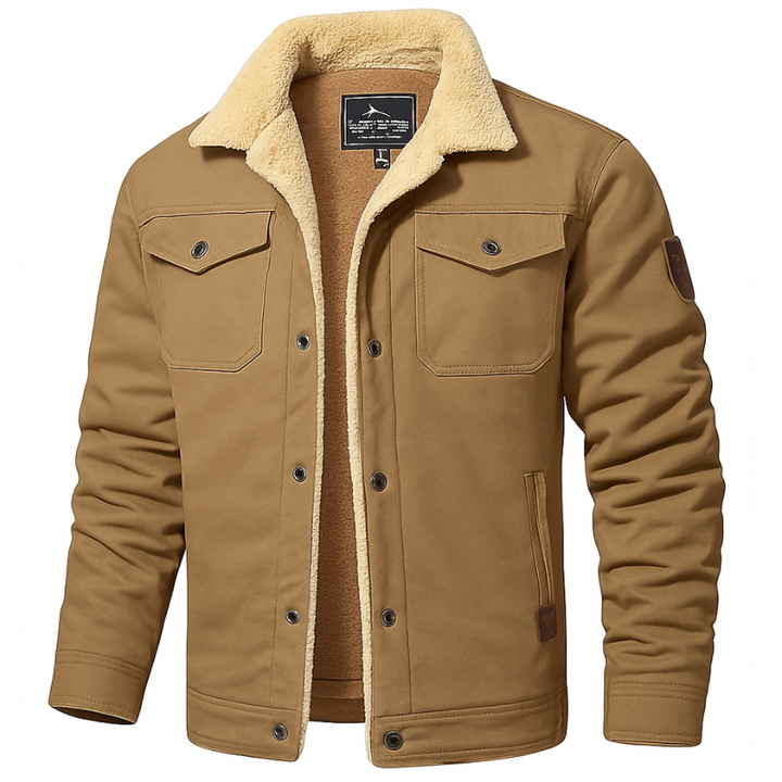 Giacca Bomber Invernale Uomo Vintage con Tasche Funzionali e Design Iconico