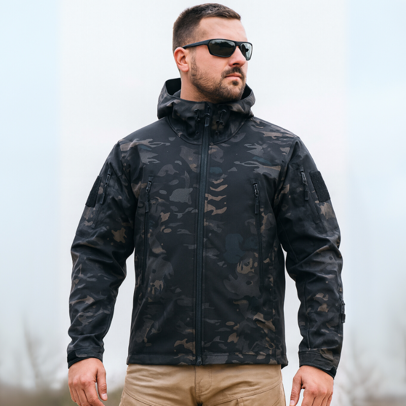 Herren Outdoor-Jacke wasserabweisend und winddicht mit Mehrzwecktaschen