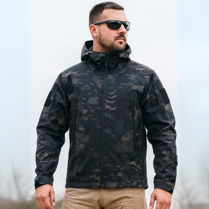 Herren Outdoor-Jacke wasserabweisend und winddicht mit Mehrzwecktaschen