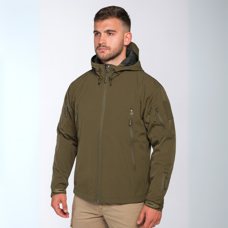 Herren Outdoor-Jacke wasserabweisend und winddicht mit Mehrzwecktaschen