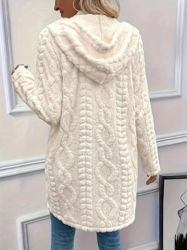 Giacca Donna in Pile con Bottoni - Casual e Versatile per Uscite Quotidiane