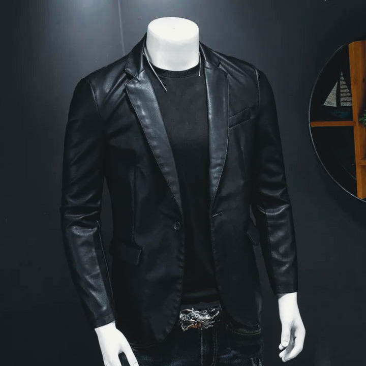 Elegante Herrenlederjacke im maßgeschneiderten Schnitt