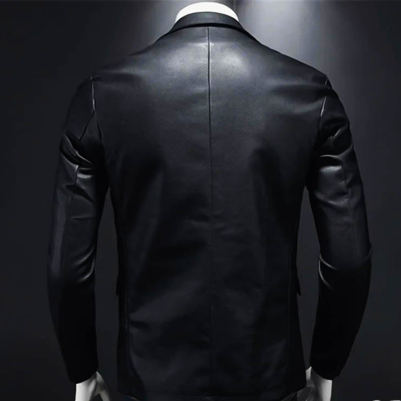 Elegante Herrenlederjacke im maßgeschneiderten Schnitt