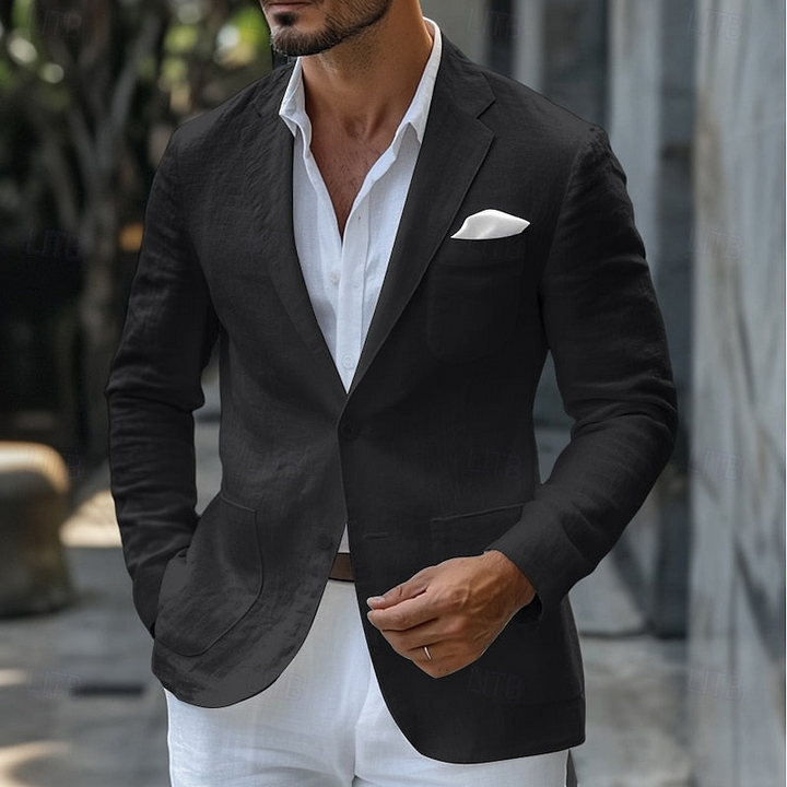 Blazer Casual da Uomo in Lino - Stile Elegante