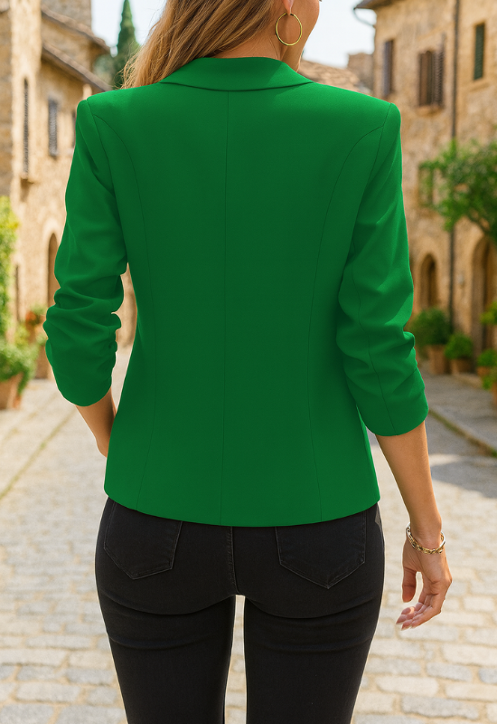 Damenformale Jacke mit sieben Ärmeln - Lässiger Stil