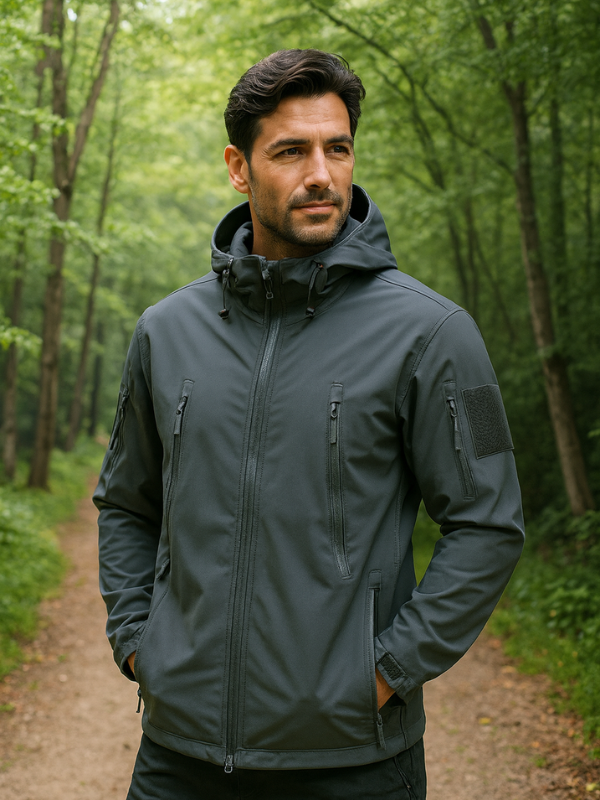 Giacca Impermeabile Uomo Antipioggia per Attività Outdoor e Tempo Libero