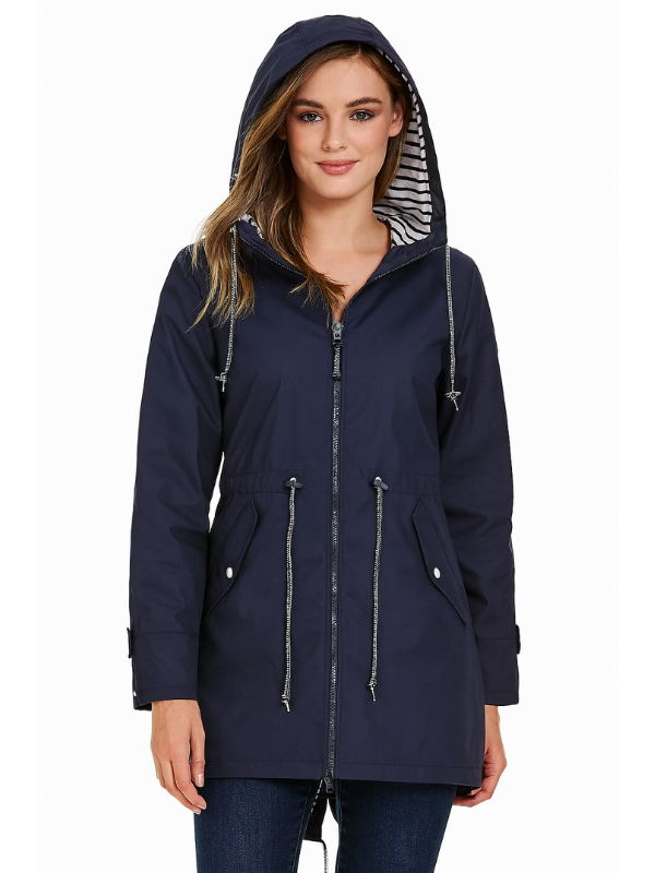 Giacca Impermeabile da Donna con Cappuccio