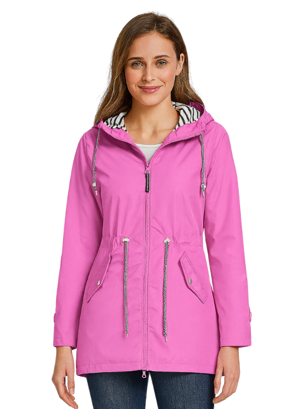 Giacca Impermeabile da Donna con Cappuccio