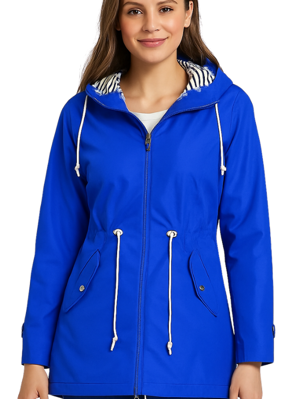 Giacca Impermeabile da Donna con Cappuccio