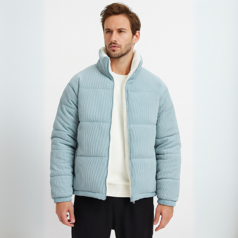 Vielseitige Winterjacke aus Cord für Herren