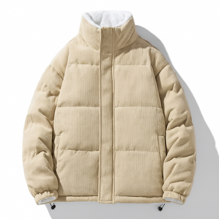 Vielseitige Winterjacke aus Cord für Herren