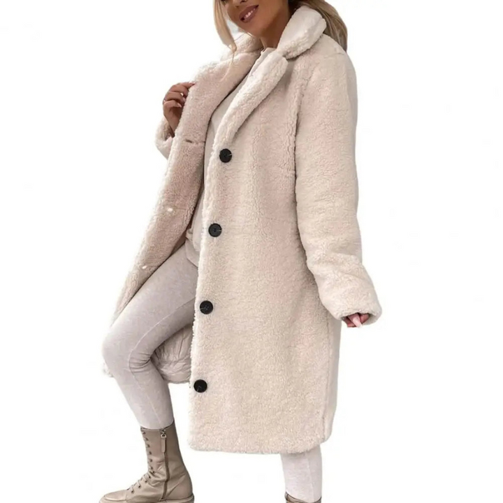 Winterjacke für Damen: Knopfverschluss, Seitentaschen