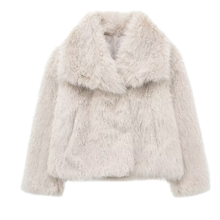 Giacca Invernale da Donna in Pelliccia Sintetica, Elegante e Calda
