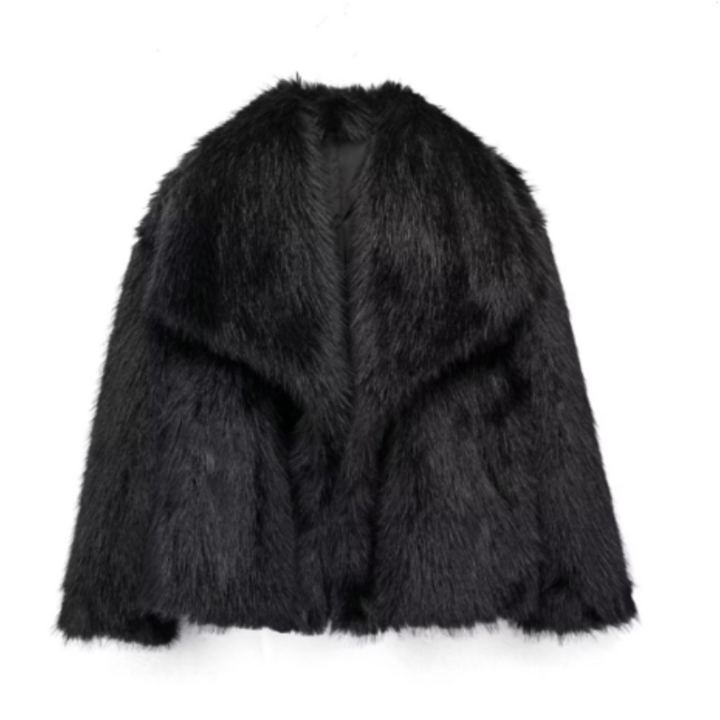Giacca Invernale da Donna in Pelliccia Sintetica, Elegante e Calda