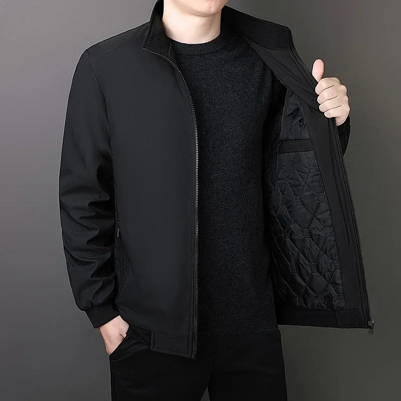 Winterjacke für Herren mit Stehkragen und elegantem Design