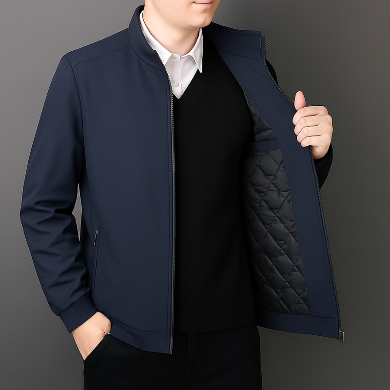 Winterjacke für Herren mit Stehkragen und elegantem Design