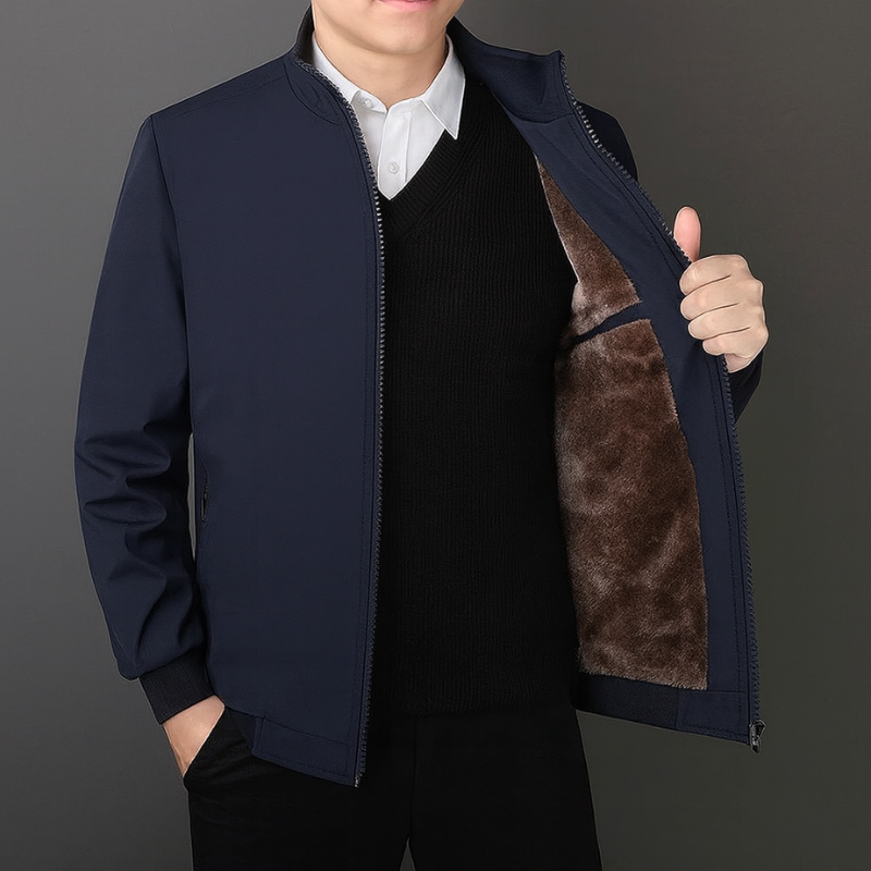 Winterjacke für Herren mit Stehkragen und elegantem Design
