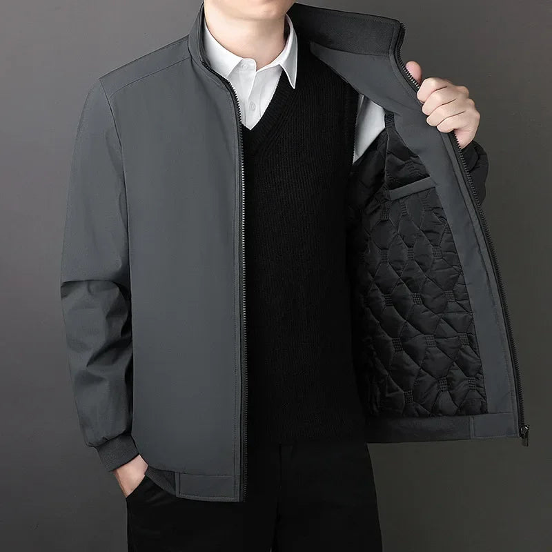 Winterjacke für Herren mit Stehkragen und elegantem Design