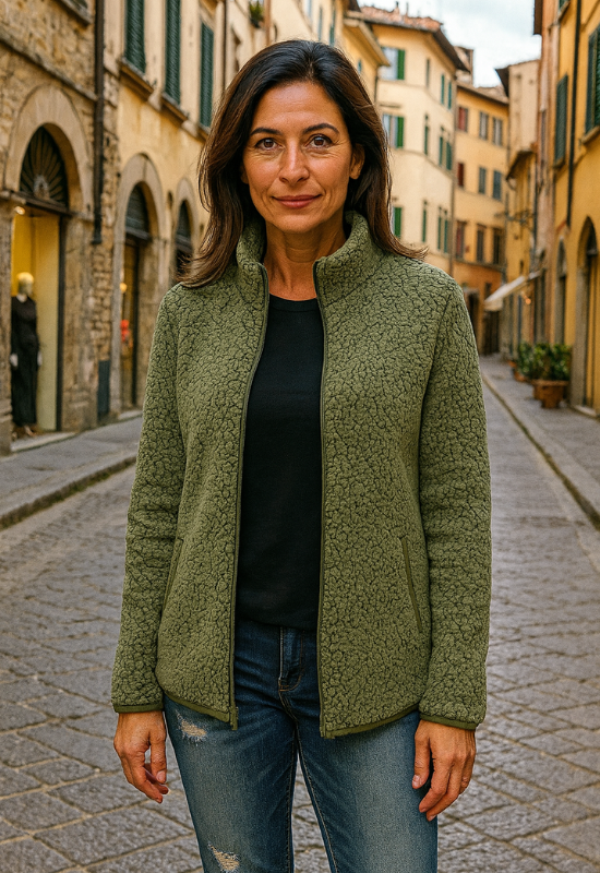 Damen Winterjacke aus Fleece - Eleganter und vielseitiger Stil