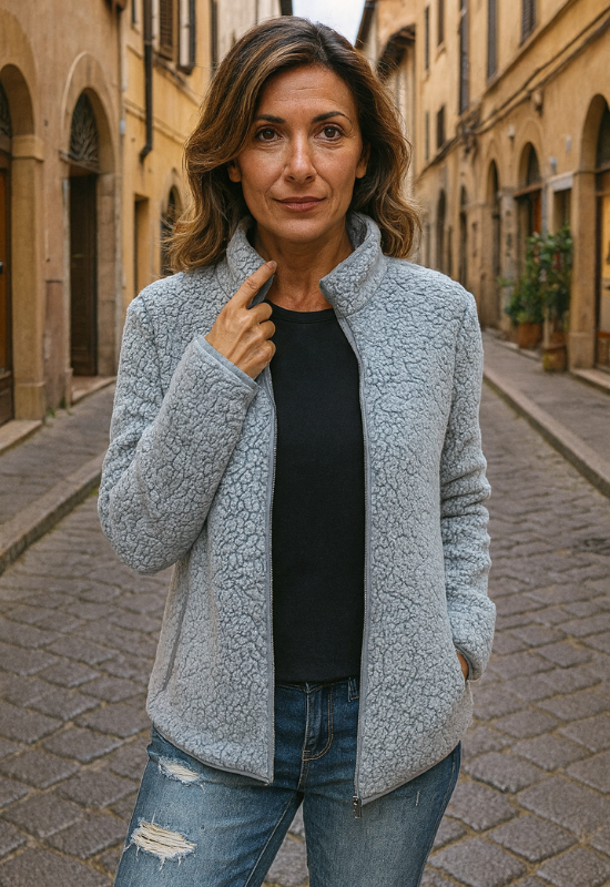 Damen Winterjacke aus Fleece - Eleganter und vielseitiger Stil