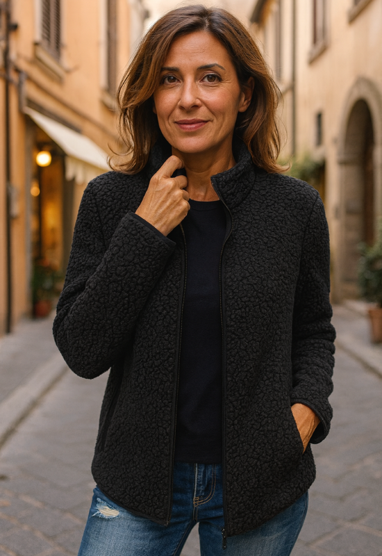 Damen Winterjacke aus Fleece - Eleganter und vielseitiger Stil