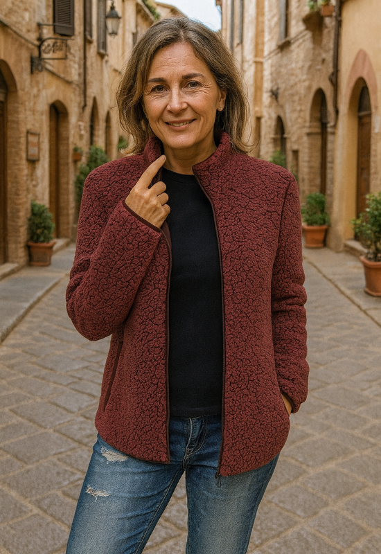 Damen Winterjacke aus Fleece - Eleganter und vielseitiger Stil