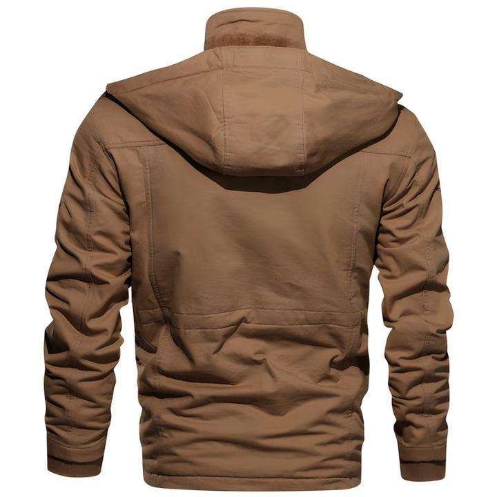 Militärjacke für Herren mit Fleece-Futter und mehreren Taschen – Perfekt für Outdoor und tägliche Aktivitäten