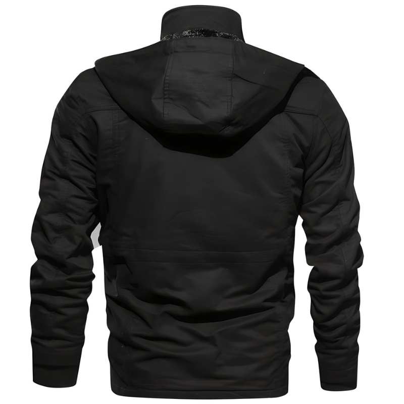 Militärjacke für Herren mit Fleece-Futter und mehreren Taschen – Perfekt für Outdoor und tägliche Aktivitäten