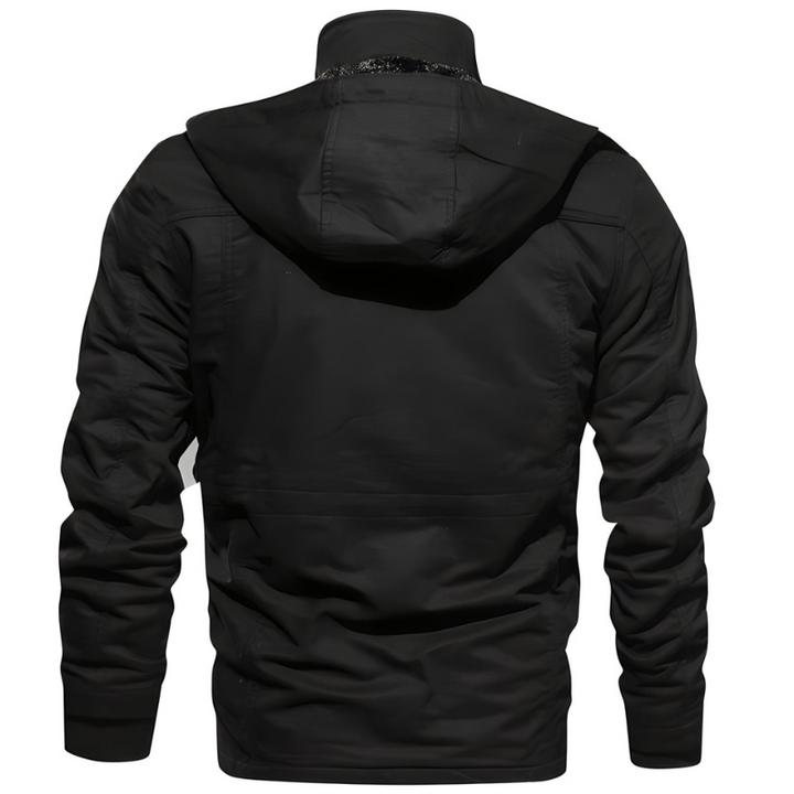 Militärjacke für Herren mit Fleece-Futter und mehreren Taschen – Perfekt für Outdoor und tägliche Aktivitäten