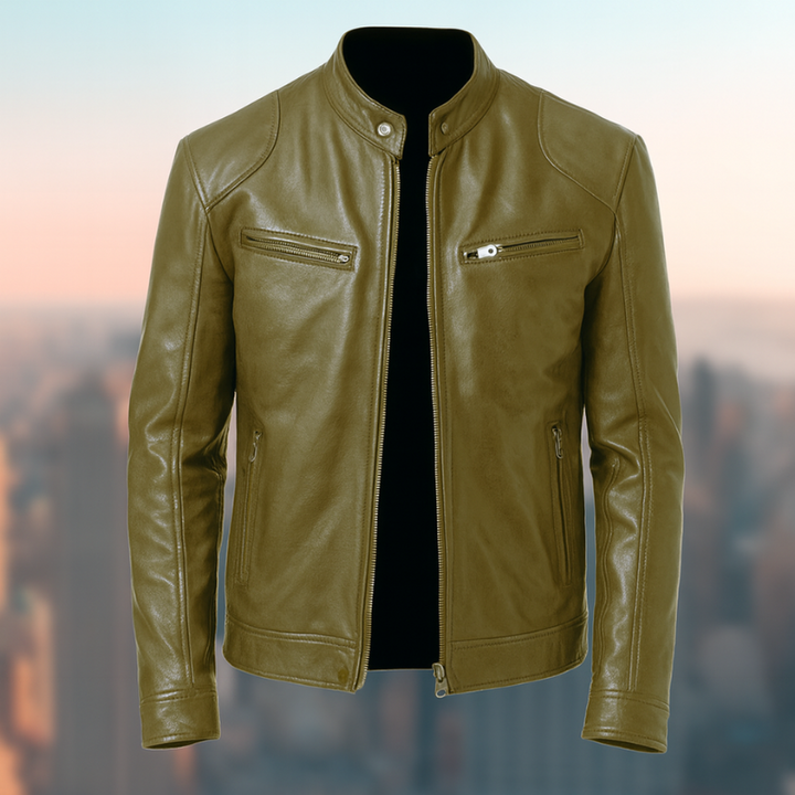 Elegante Lederjacke für Herren - Vielseitige Herrenjacke für formelle und informelle Anlässe