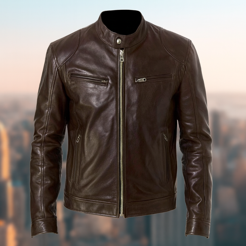Elegante Lederjacke für Herren - Vielseitige Herrenjacke für formelle und informelle Anlässe