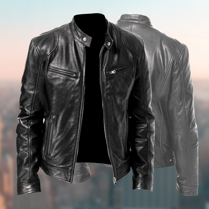 Elegante Lederjacke für Herren - Vielseitige Herrenjacke für formelle und informelle Anlässe