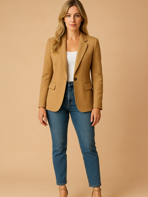 Klassischer Slim Fit Blazer für Damen