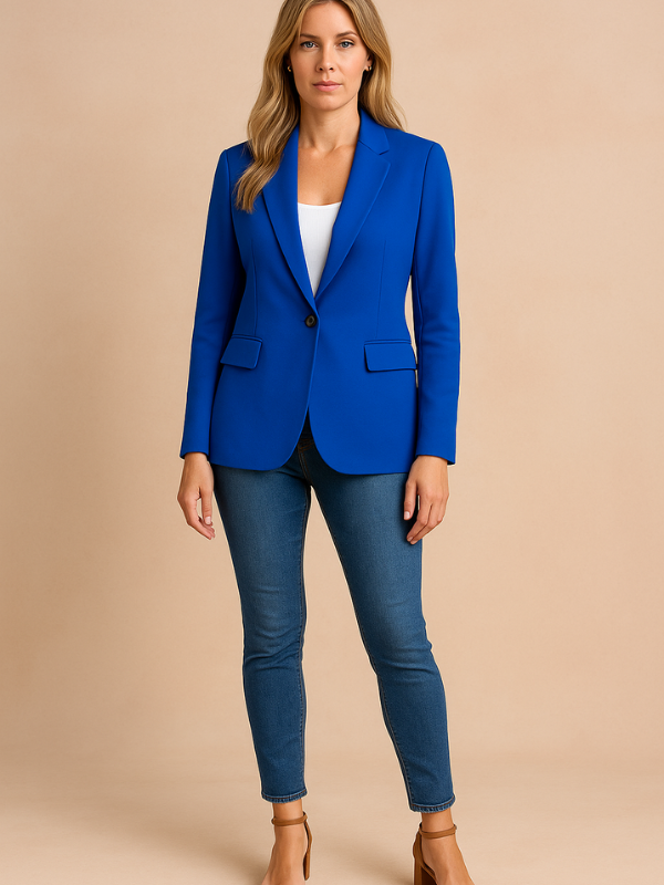 Klassischer Slim Fit Blazer für Damen
