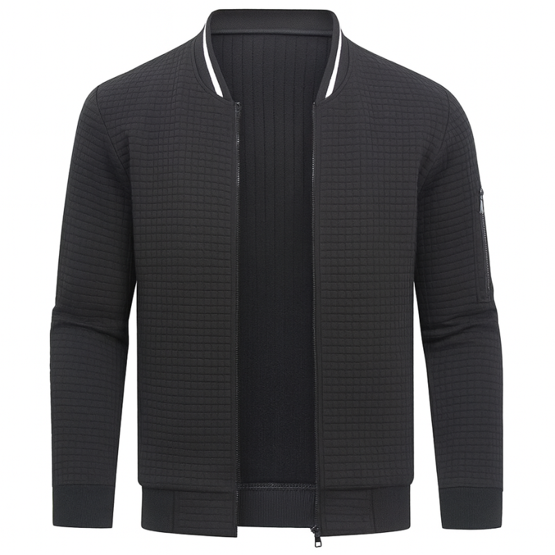 Giacca Elegante da Uomo con Zip e Tasche