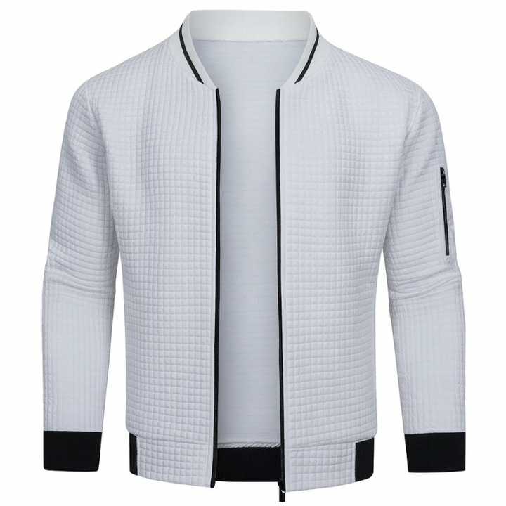 Giacca Elegante da Uomo con Zip e Tasche