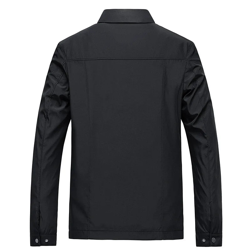 Giacca Impermeabile Uomo Antipioggia Ultraleggera con Cappuccio e Tasche - Design Versatile e Comfort Eccellente 3