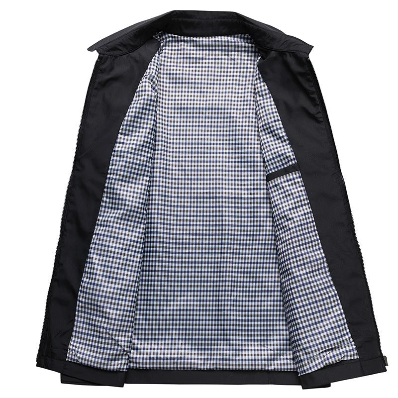 Giacca Impermeabile Uomo Antipioggia Ultraleggera con Cappuccio e Tasche - Design Versatile e Comfort Eccellente 4
