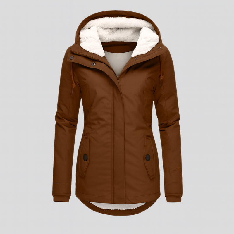 Winterjacke Damen Wasserdicht mit Kapuze - Warme Jacke für Kälte und Regen