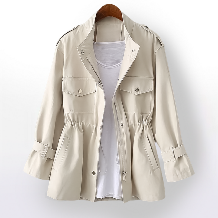 Giacca Invernale Donna con Vita Regolabile e Tasche Multiple - Chiusura Frontale con Zip, Vari Colori Disponibili 0