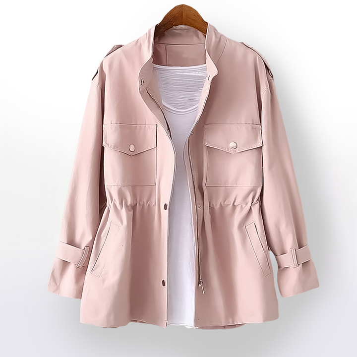 Giacca Invernale Donna con Vita Regolabile e Tasche Multiple - Chiusura Frontale con Zip, Vari Colori Disponibili 2