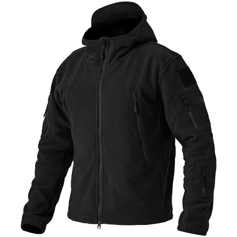 Giacca Invernale Uomo Impermeabile Fleece per Attività Outdoor con Tasche Anti-Furto 0