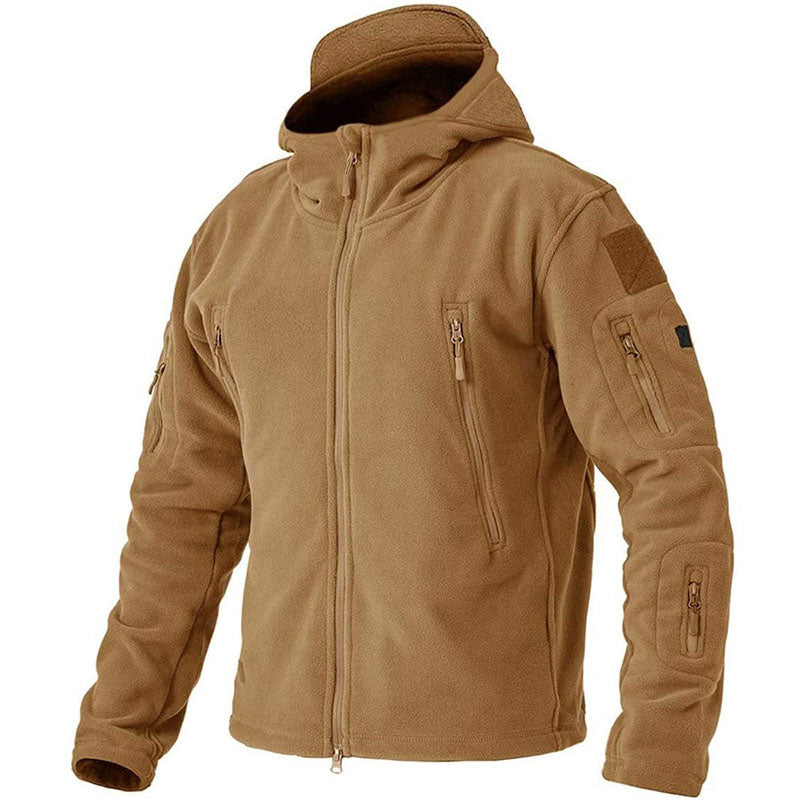 Giacca Invernale Uomo Impermeabile Fleece per Attività Outdoor con Tasche Anti-Furto 10